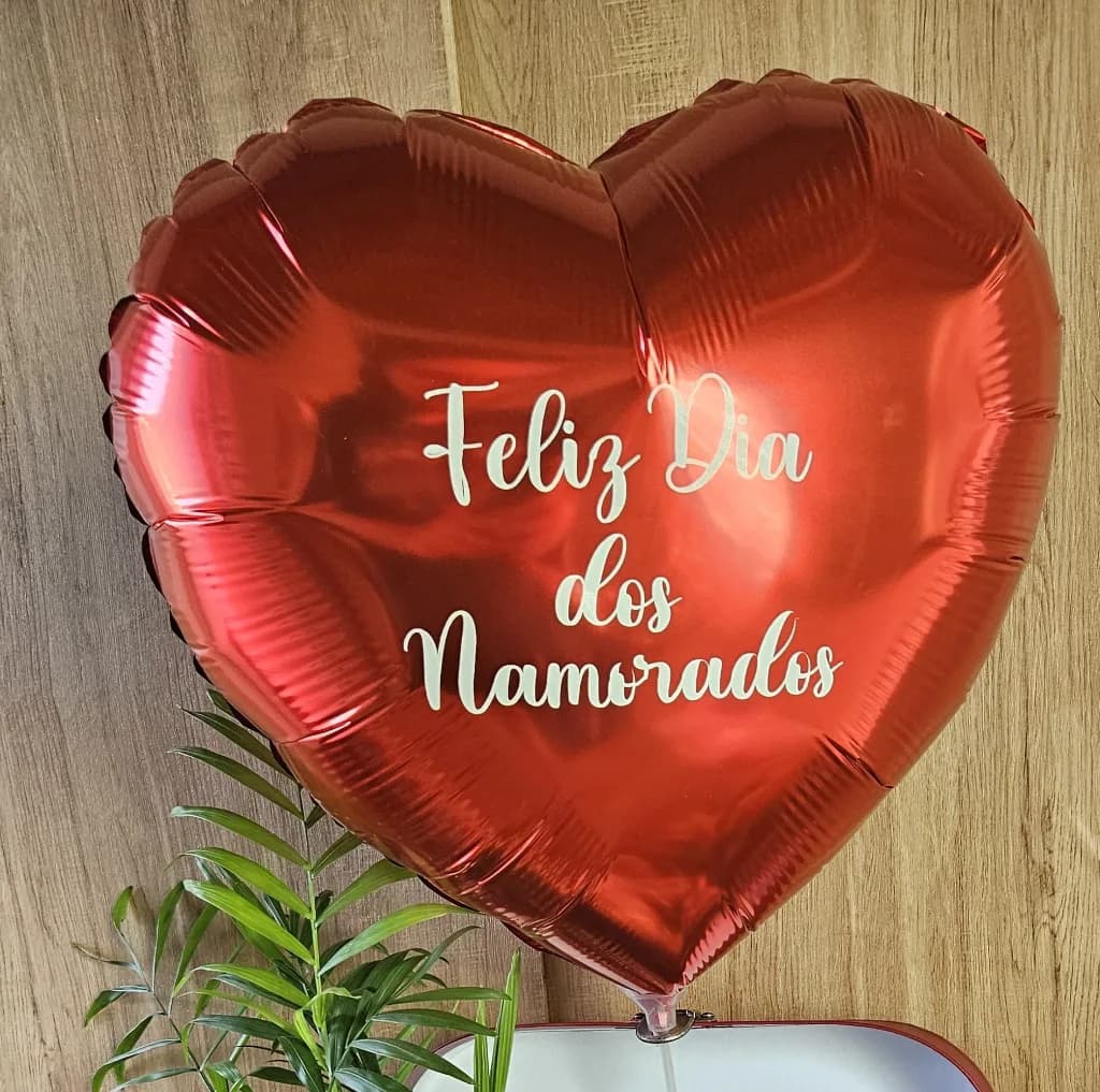 Balão Foil Coração (2 palavras)